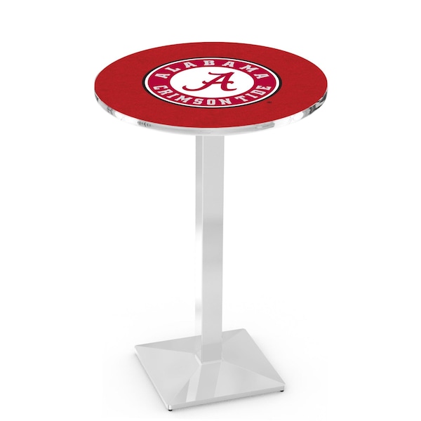 Holland Bar Stool Co 42" Chrome Alabama Pub Table, 36" dia. Top - L217C4236AL-A