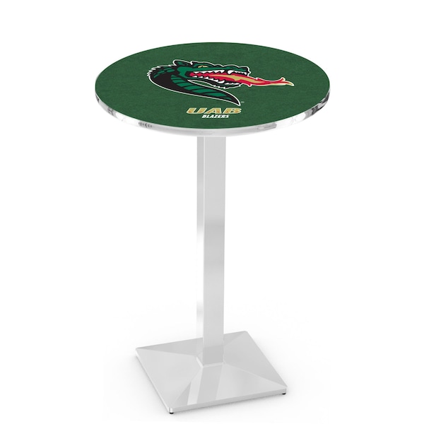 Holland Bar Stool Co 36" Chrome UAB Pub Table, 36" dia. Top - L217C3636ALABIR