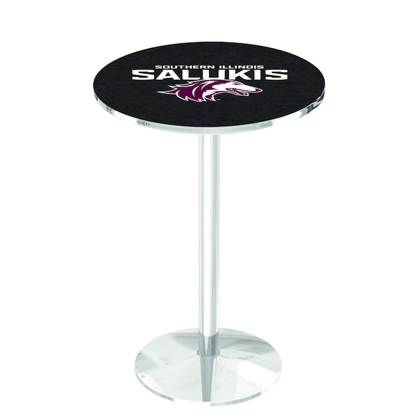 Holland Bar Stool Co 42" Chrome Southern Illinois Pub Table, 36" dia. Top - L214C4236SOUILL