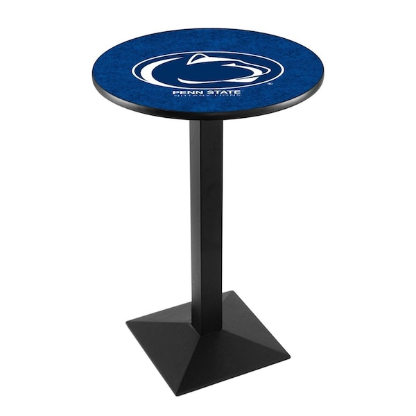 Holland Bar Stool Co 36" Blk Wrinkle Penn State Pub Table, 36" dia. Top - L217B3636PENNST