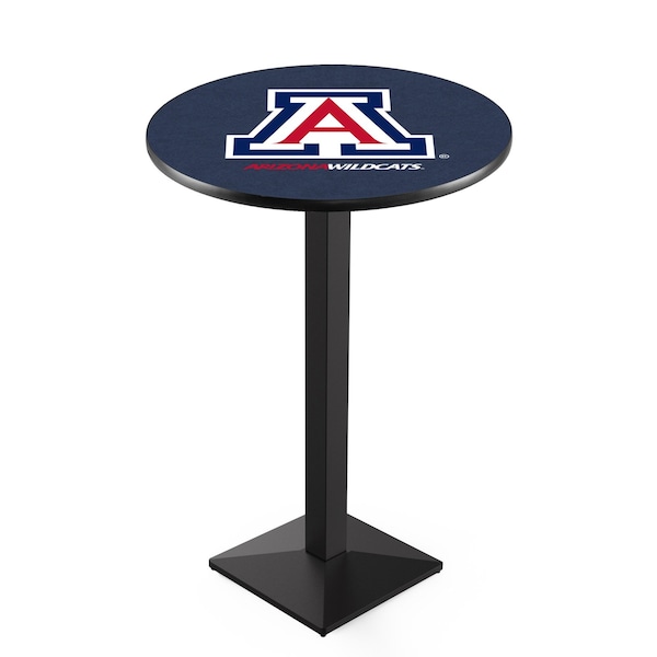 Holland Bar Stool Co 36" Blk Wrinkle Arizona Pub Table, 36" dia. Top - L217B3636ARIZUN