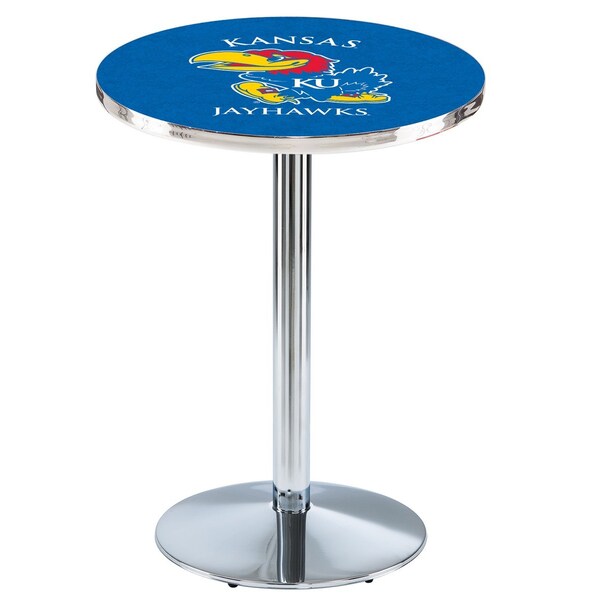 Holland Bar Stool Co 36" Chrome Kansas Pub Table - L214C3628KNSASU