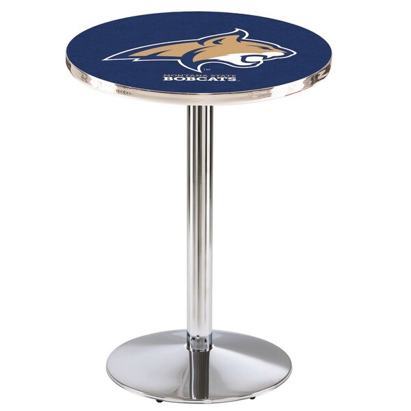 Holland Bar Stool Co 36" Chrome Montana State Pub Table, 36" dia. Top - L214C3636MONTST
