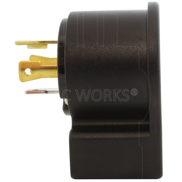 Ac Works NEMA L14-30P 30A 125/250V 4-Prong Elbow Locking Male Plug With UL, C-UL Approval - ASEL1430P