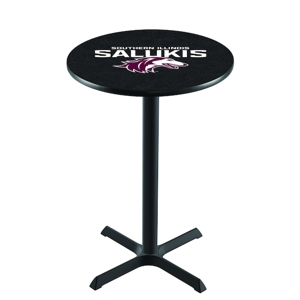 Holland Bar Stool Co 42" Blk Wrinkle Southern Illinois Pub Table, 36" dia. Top - L211B4236SOUILL