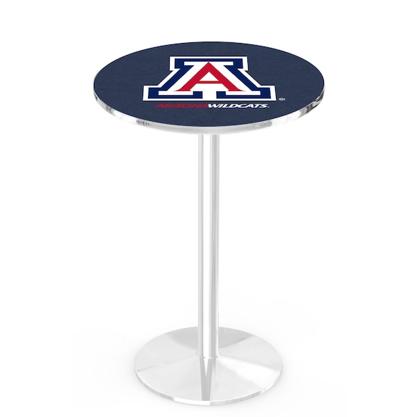 Holland Bar Stool Co 36" Chrome Arizona Pub Table, 36" dia. Top - L214C3636ARIZUN