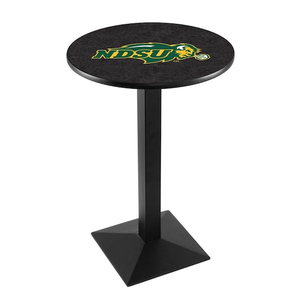 Holland Bar Stool Co 42" Blk Wrinkle North Dakota State Pub Table - L217B4228NDAKST-B