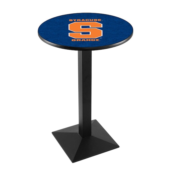 Holland Bar Stool Co 36" Blk Wrinkle Syracuse Pub Table - L217B3628SYRCSE