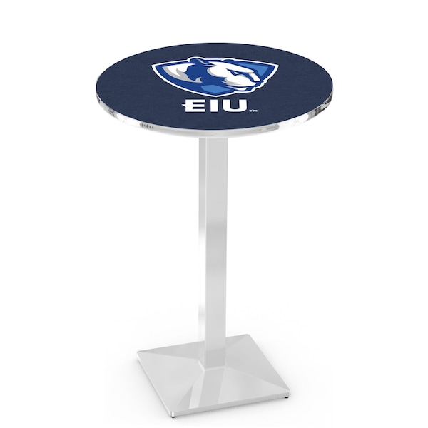 Holland Bar Stool Co 42" Chrome Eastern Illinois Pub Table, 36" dia. Top - L217C4236EASTIL