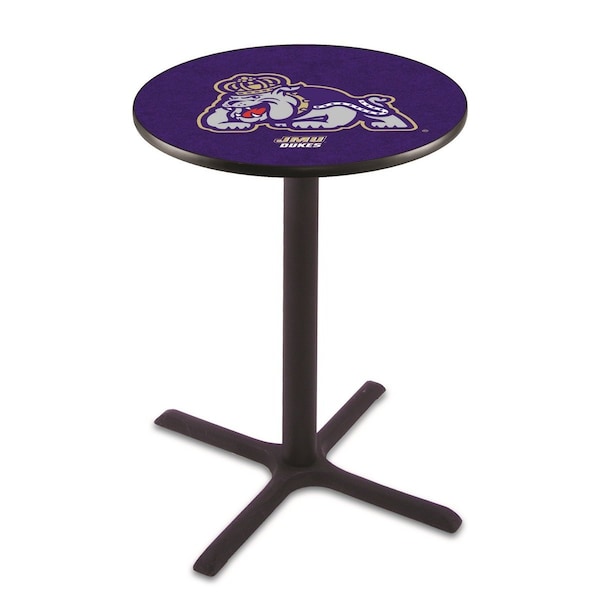 Holland Bar Stool Co 36" Blk Wrinkle James Madison Pub Table, 36" dia. Top - L211B3636JMSMAD