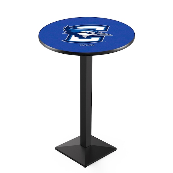 Holland Bar Stool Co 42" Blk Wrinkle Creighton Pub Table, 36" dia. Top - L217B4236CRGHTN