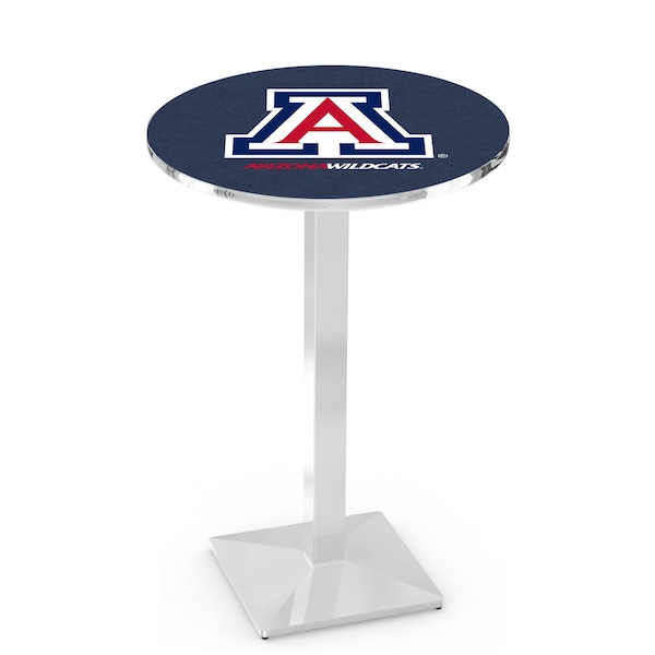 Holland Bar Stool Co 36" Chrome Arizona Pub Table, 36" dia. Top - L217C3636ARIZUN