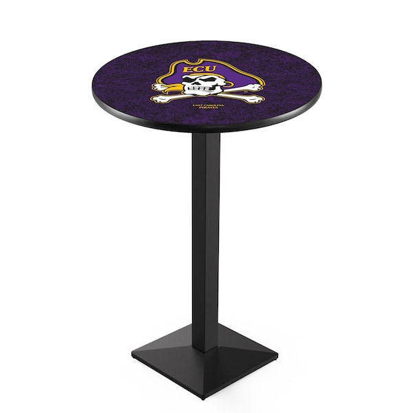 Holland Bar Stool Co 36" Blk Wrinkle East Carolina Pub Table, 36" dia. Top - L217B3636ECAROL