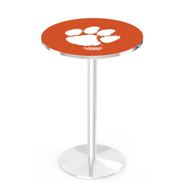 Holland Bar Stool Co 36" Chrome Clemson Pub Table - L214C3628CLMSON