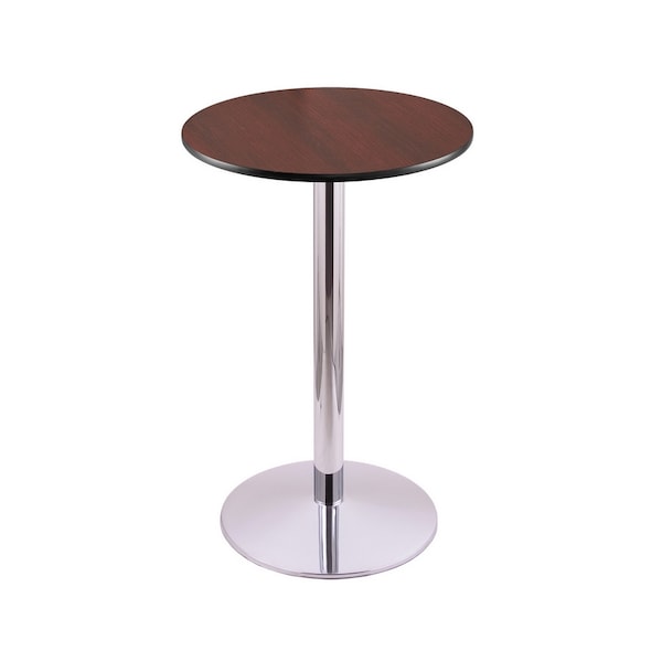 Holland Bar Stool Co 36" 214 Chrome Table, 24" dia. Top - 214-2236CH24R