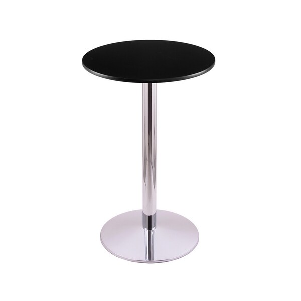 Holland Bar Stool Co 36" 214 Chrome Table, 24" dia. Top - 214-2236CH24R