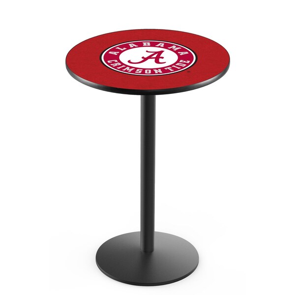 Holland Bar Stool Co 36" Blk Wrinkle Alabama Pub Table, 36" dia. Top - L214B3636AL-A