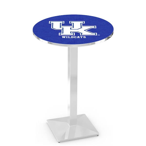 Holland Bar Stool Co 42" Chrome Kentucky "UK" Pub Table - L217C4228UKY-UK