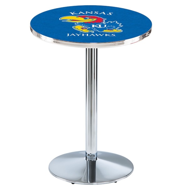 Holland Bar Stool Co 42" Chrome Kansas Pub Table - L214C4228KNSASU