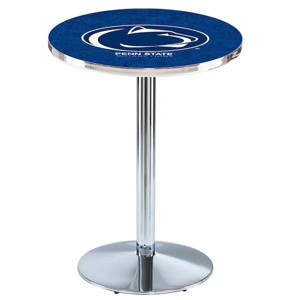 Holland Bar Stool Co 36" Chrome Penn State Pub Table - L214C3628PENNST