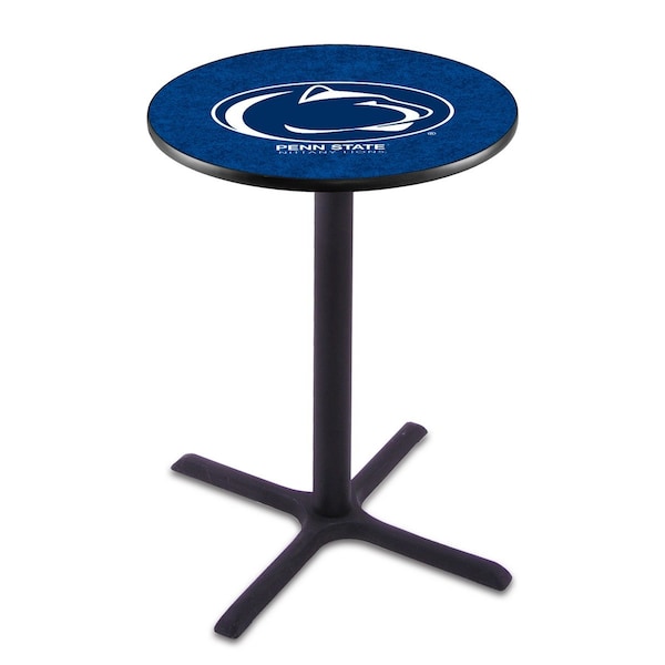 Holland Bar Stool Co 36" Blk Wrinkle Penn State Pub Table - L211B3628PENNST