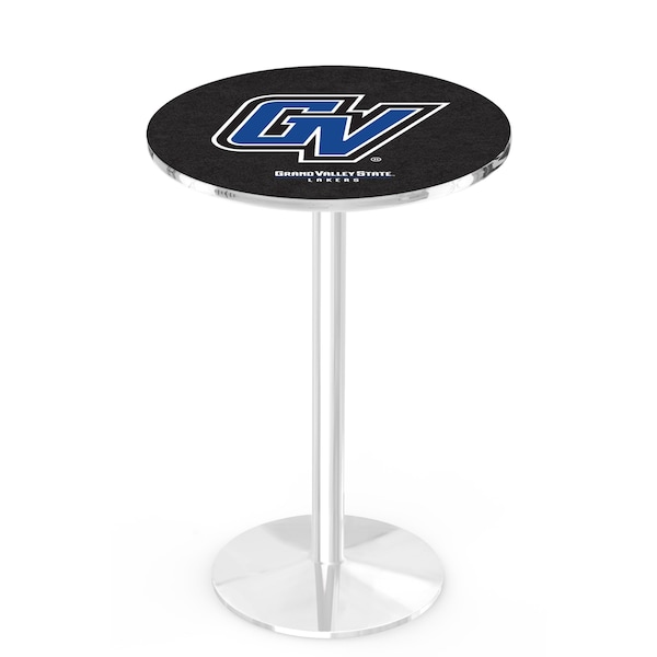 Holland Bar Stool Co 36" Chrome Grand Valley State Pub Table - L214C3628GVSTUN
