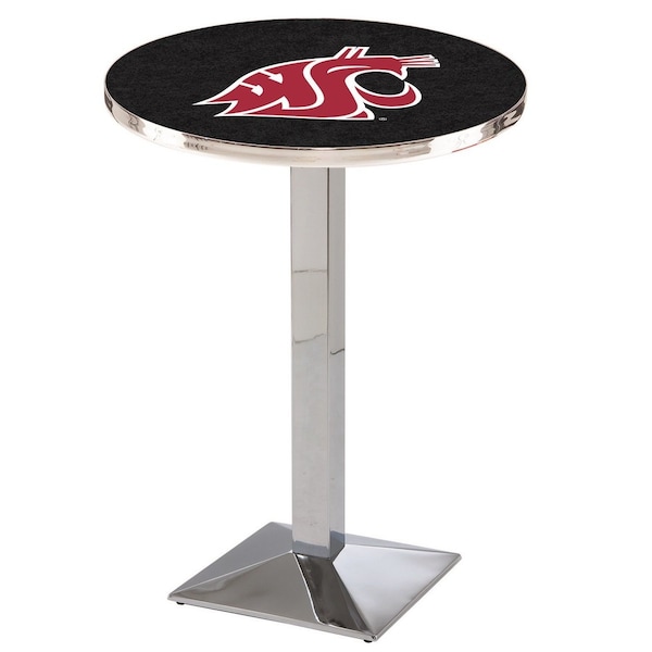 Holland Bar Stool Co 42" Chrome Washington State Pub Table, 36" dia. Top - L217C4236WASHST