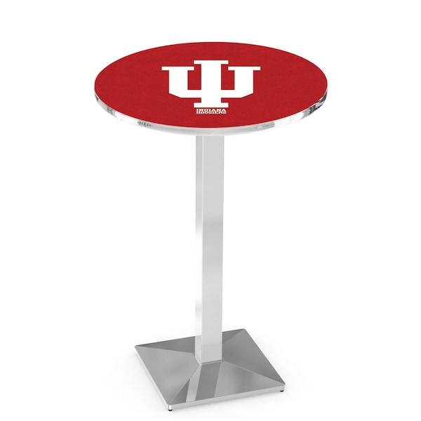 Holland Bar Stool Co 36" Chrome Indiana Pub Table, 36" dia. Top - L217C3636INDNAU