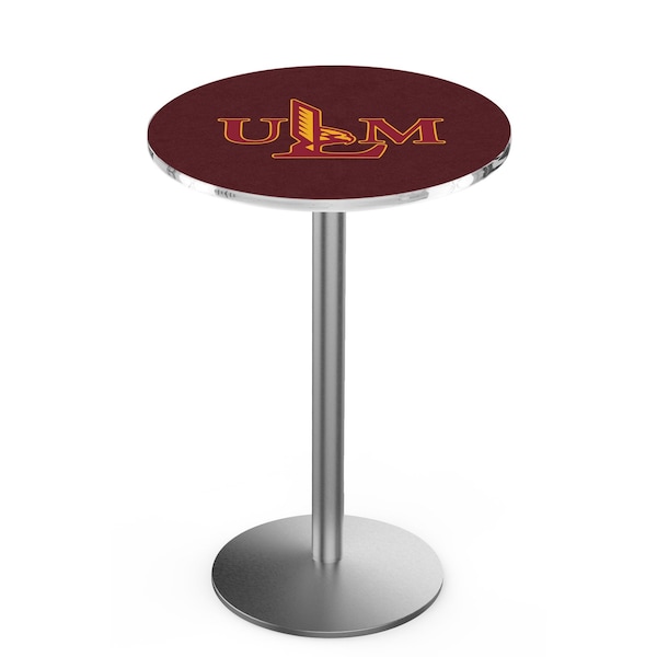 Holland Bar Stool Co 42" Stainless Steel Louisiana-Monroe Pub Table, 36" dia. Top - L214S4236LA-MON