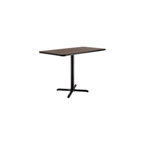 National Public Seating Interion Counter Height Restaurant Table, 48"L x 30"W x 36"H, Charcoal - 695850CL