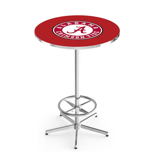 Holland Bar Stool Co 42" Chrome Alabama Pub Table - L216C4228AL-A