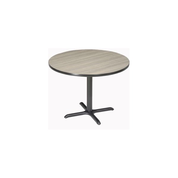 National Public Seating Interion 42" Round Counter Height Restaurant Table, Charcoal - 695805CL