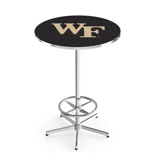 Holland Bar Stool Co 42" Chrome Wake Forest Pub Table, 36" dia. Top - L216C4236WAKEFR