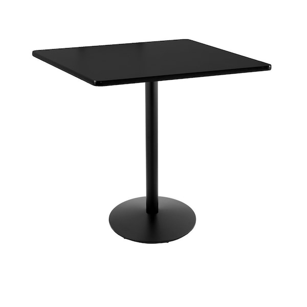 Holland Bar Stool Co 36" 214 Black Table, 36" x 36" Square Top - 214-2236BW36SQ