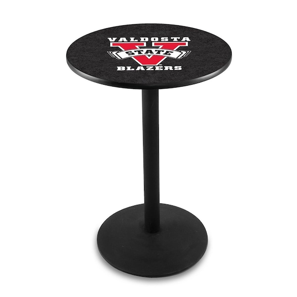 Holland Bar Stool Co 36" Blk Wrinkle Valdosta State Pub Table, 36" dia. Top - L214B3636VALDST