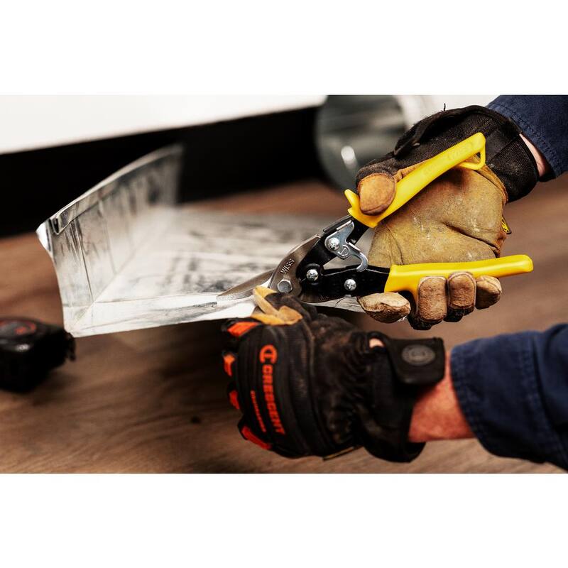 Crescent Wiss 9-3/4 in. Compound Action Straight, Left, and Right Cut Aviation Snips - M3R