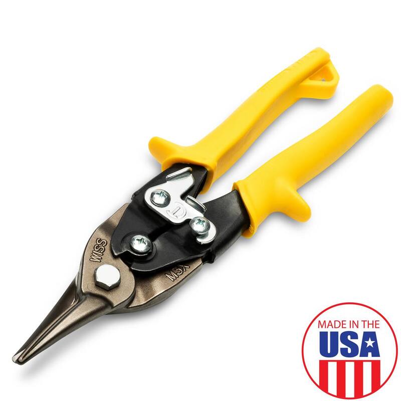Crescent Wiss 9-3/4 in. Compound Action Straight, Left, and Right Cut Aviation Snips - M3R