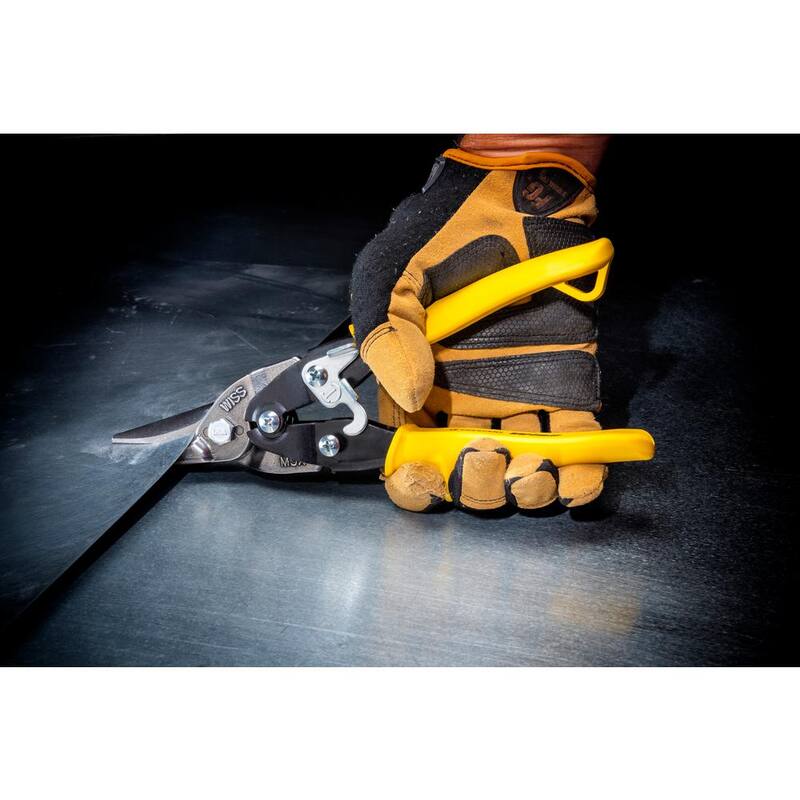 Crescent Wiss 9-3/4 in. Compound Action Straight, Left, and Right Cut Aviation Snips - M3R