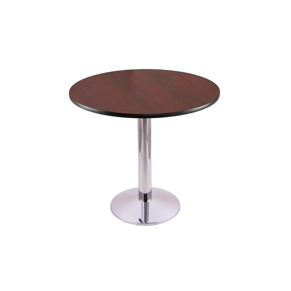 Holland Bar Stool Co 30" 214 Chrome Table, 30" dia. Top - 214-1630CH30R