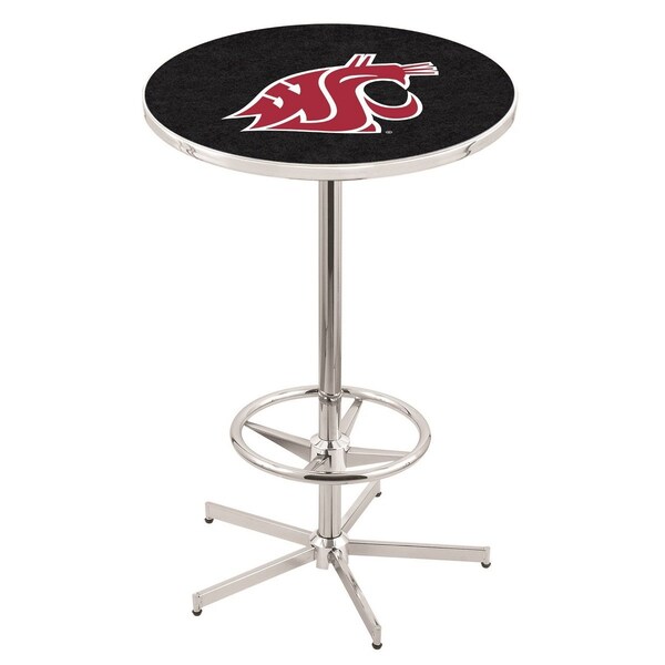 Holland Bar Stool Co 42" Chrome Washington State Pub Table, 36" dia. Top - L216C4236WASHST