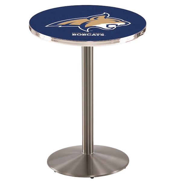 Holland Bar Stool Co 42" Stainless Steel Montana State Pub Table - L214S4228MONTST