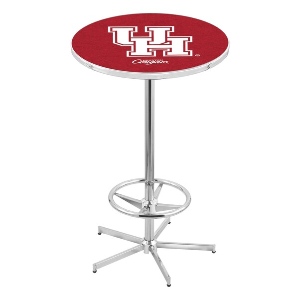 Holland Bar Stool Co 42" Chrome Houston Pub Table, 36" dia. Top - L216C4236HOUSTON