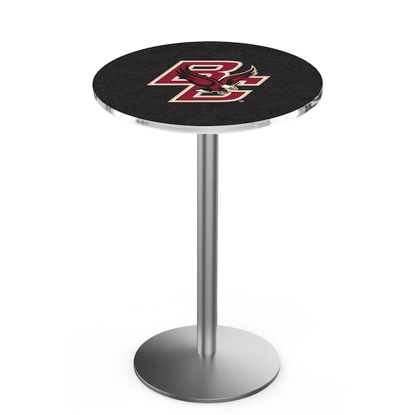 Holland Bar Stool Co 42" Stainless Steel Boston College Pub Table - L214S4228BOSTNC