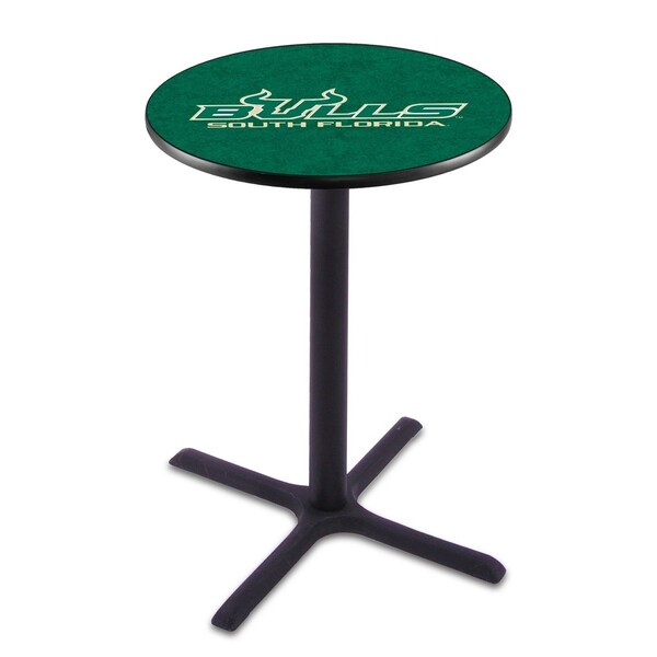 Holland Bar Stool Co 36" Blk Wrinkle South Florida Pub Table, 36" dia. Top - L211B3636SOUFLA