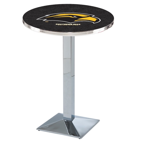 Holland Bar Stool Co 42" Chrome Southern Miss Pub Table - L217C4228SOUMIS