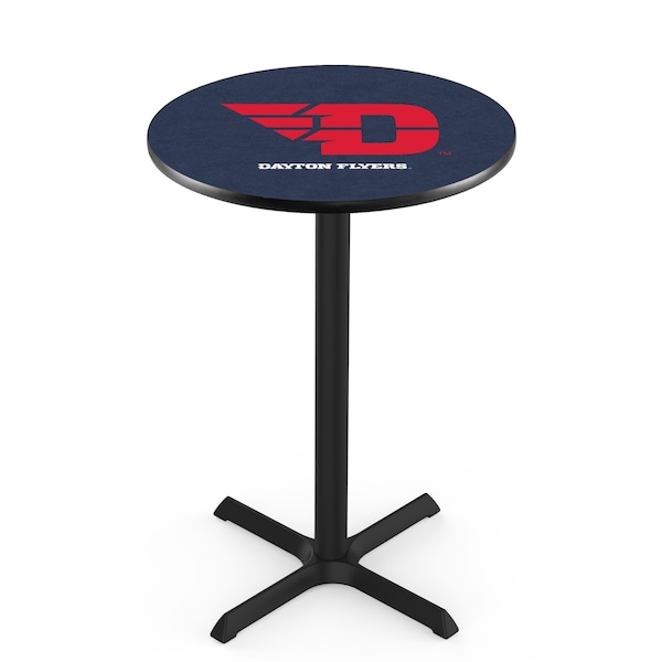Holland Bar Stool Co 36" Blk Wrinkle University of Dayton Pub Table - L211B3628DYTNUN