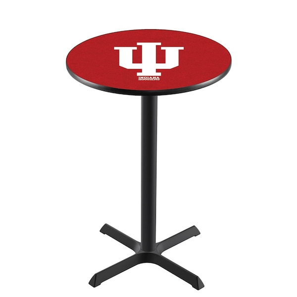 Holland Bar Stool Co 36" Blk Wrinkle Indiana Pub Table, 36" dia. Top - L211B3636INDNAU
