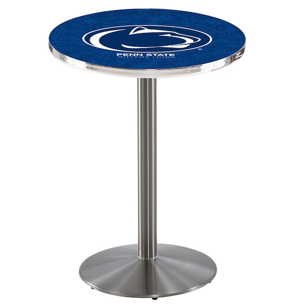Holland Bar Stool Co 36" Stainless Steel Penn State Pub Table - L214S3628PENNST