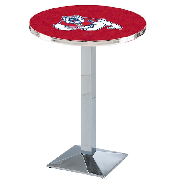 Holland Bar Stool Co 36" Chrome Fresno State Pub Table - L217C3628FRESST