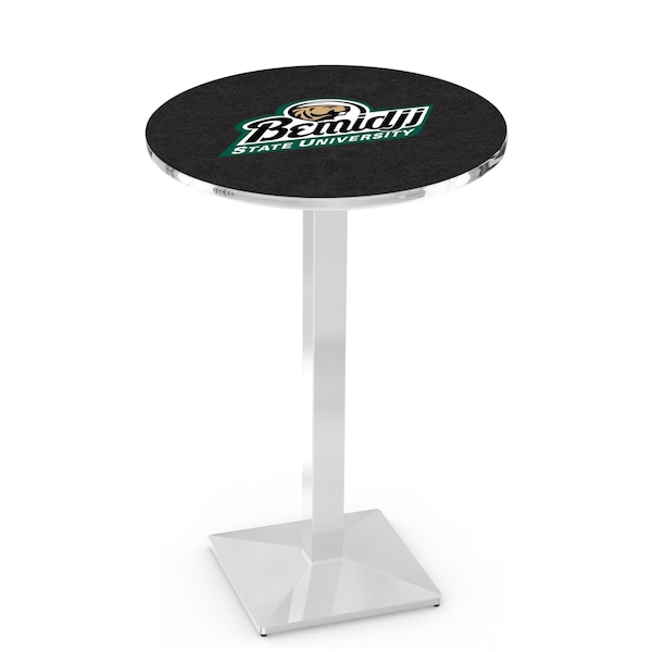 Holland Bar Stool Co 36" Chrome Bemidji State Pub Table - L217C3628BMIJST